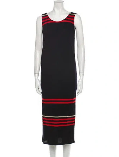 Pre-owned Rudi Gernreich Vintage Midi Length Dress In Black