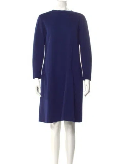 Pre-owned Rudi Gernreich Wool Knee-length Dress In Blue