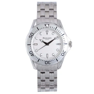 Rudiger Chemnitz White Dial Men's Watch R2000-04-001.1 In Gray