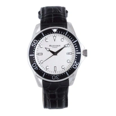 Rudiger Chemnitz White Dial Men's Watch R2000-04-001l In Black / White