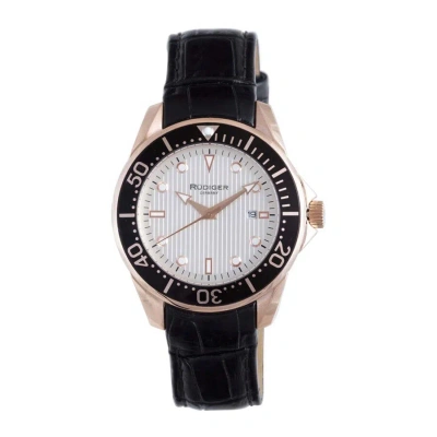 Rudiger Chemnitz White Dial Men's Watch R2000-09-001l In Black