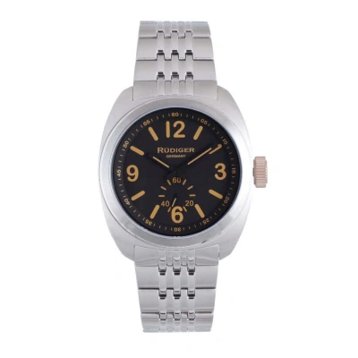 Rudiger Siegen Black Dial Men's Watch R5001-04-007.13 In Black / Silver