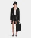 Rudsak Anna Women's Light Windbreaker Jacket With Leather In Black
