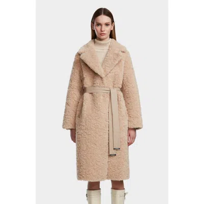 Rudsak Annabelle Reversible Teddy & Faux Leather Coat In Brown