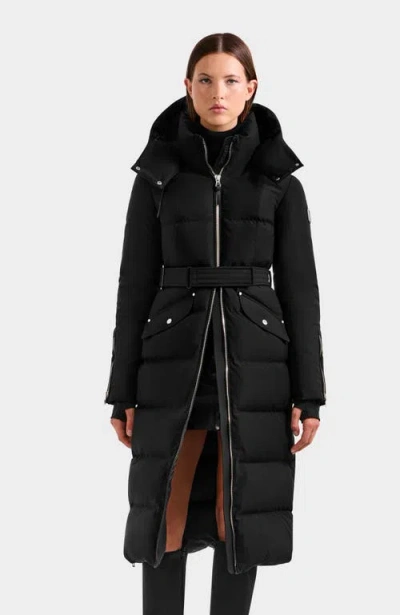Rudsak Cali Heritage Quilted Maxi Down Puffer In Black