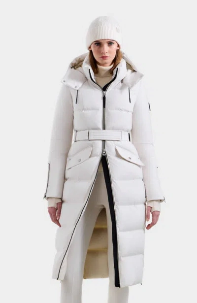 Rudsak Cali Heritage Quilted Maxi Down Puffer In White