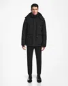 Rudsak Carlos Men's Matte Quilted Down Parka In Black