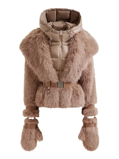 Rudsak Chloe Faux Fur Jacket In Animal Print