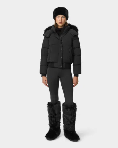 Rudsak Christine Women's Bomber Jacket In Black