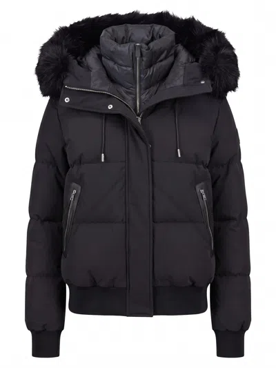 Rudsak Cieyna Down-filled Bomber Jacket In Black