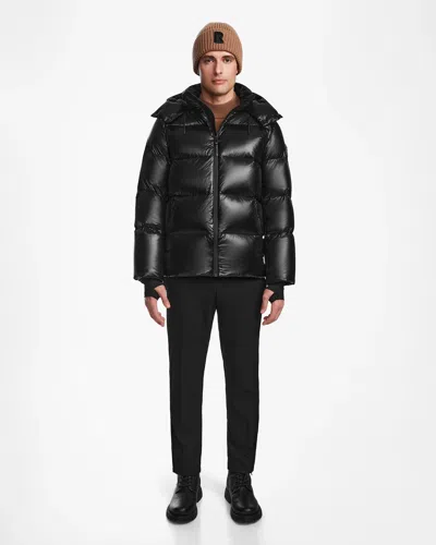 Rudsak Daniel S Men's Glossy Down Puffer In Black