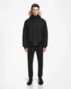 Rudsak Deacon Men's Down Bomber With Removable Faux Fur In Multi