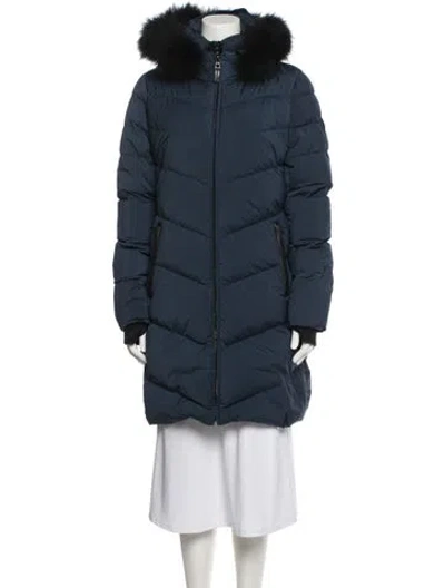 Pre-owned Rudsak Down Coat In Blue