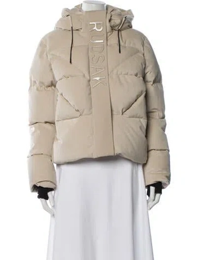 Pre-owned Rudsak Down Jacket In Neutral