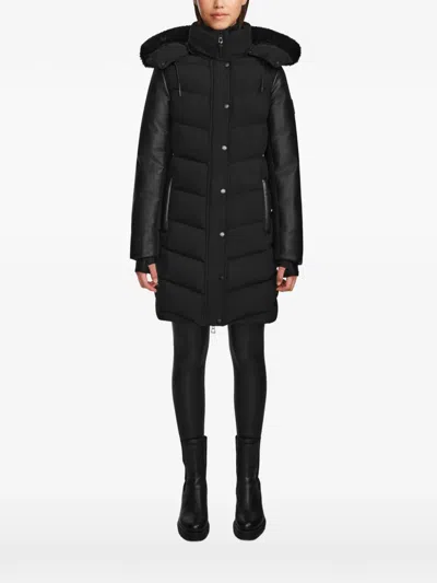 Rudsak Elsa Quilted Parka Coat In Black