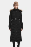 Rudsak Elsie Matte Long Quilted Down Puffer In Black