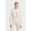 Rudsak Florence Plush Crewneck Sweater In White