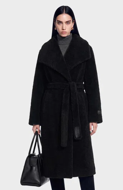 Rudsak Francie Reversible Teddy Coat In Black