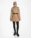 Rudsak Frida M Women's Matte Belted Mid-length Down Puffer In Beige