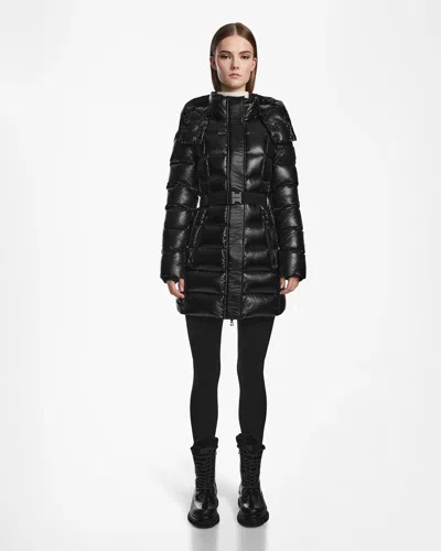 Rudsak Frida Women's Shiny Quilted Down Puffer In Black