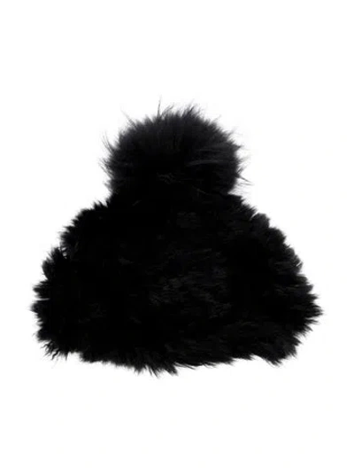 Pre-owned Rudsak Fur Hat In Black