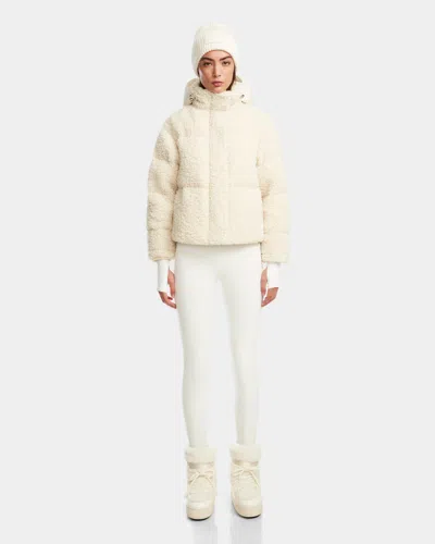 Rudsak Iksa Women's Teddy Down Puffer In White