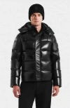 Rudsak Joel Glossy Down Puffer Jacket In Black