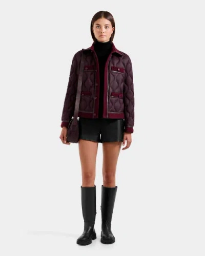 Rudsak Jolie Quilted Light Jacket In Burgundy
