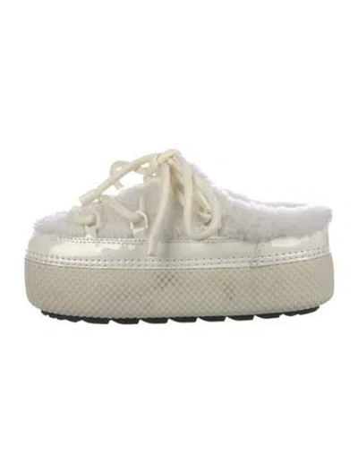 Pre-owned Rudsak Leather Sneakers In Neutrals/white