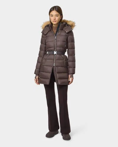 Rudsak Lilith Women's Puffer Coat In Brown