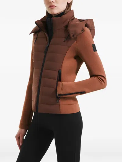 Rudsak Mabs Hooded Puffer Jacket In Brown