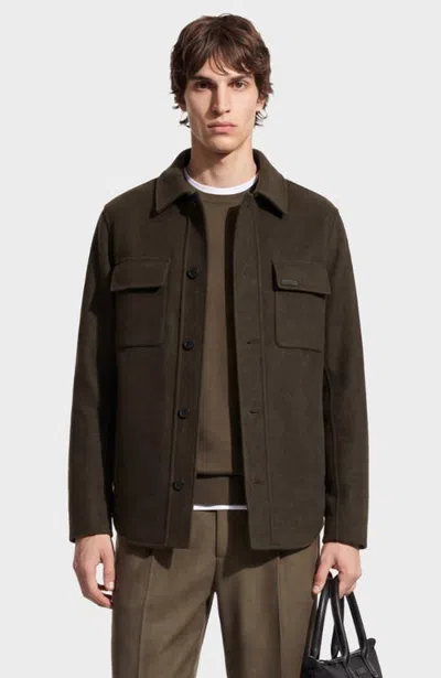 Rudsak Mackenzie Wool Shirt Jacket In Olive