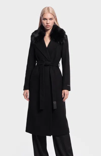 Rudsak Mel Tailored Wool Coat In Black