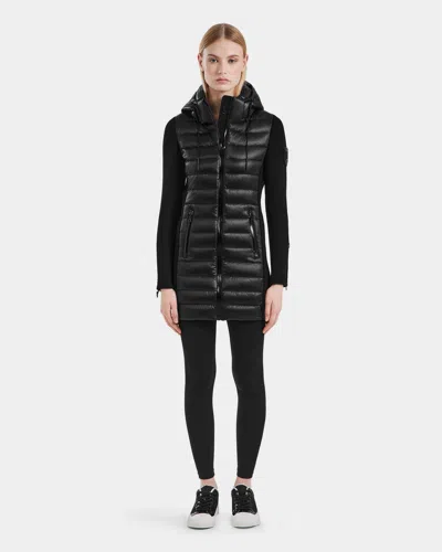 Rudsak Merina Women's Light Down & Neoprene Jacket In Black
