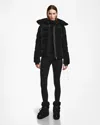 Rudsak Mirry Ff Women's Velvet Corduroy Down Puffer In Black