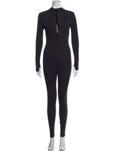 Pre-owned Rudsak Mock Neck Jumpsuit In Black