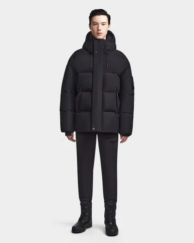 Rudsak Nelson Unisex Down Puffer With Hood In Black