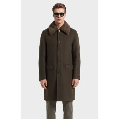 Rudsak Nico Wool Coat In Olive