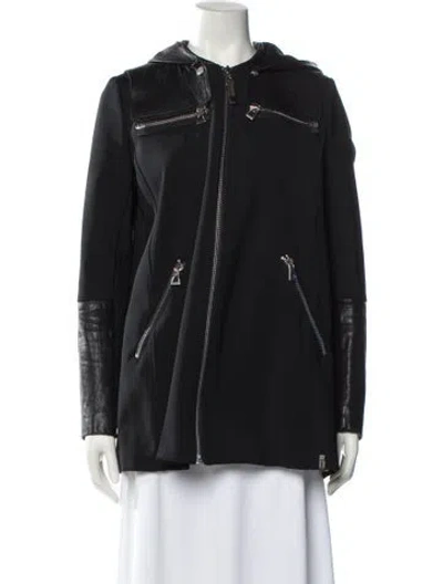 Pre-owned Rudsak Nylon Biker Jacket In Black