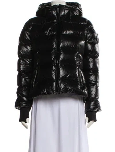 Pre-owned Rudsak Nylon Down Coat In Black