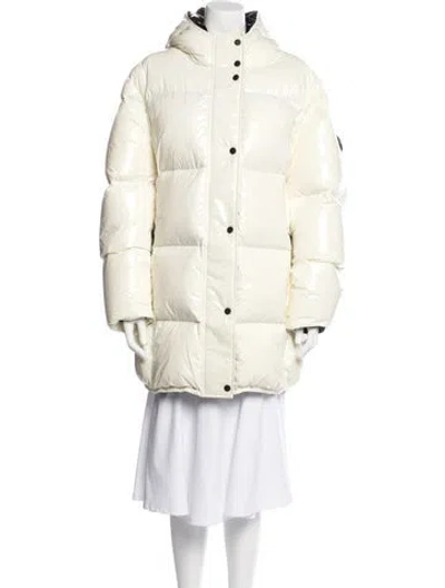 Pre-owned Rudsak Nylon Down Coat In Neutral