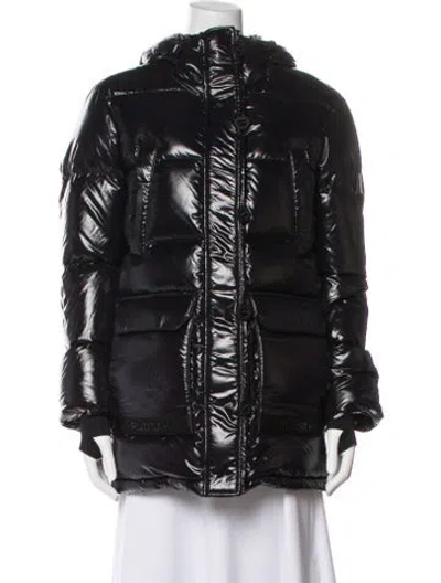 Pre-owned Rudsak Nylon Down Jacket In Black