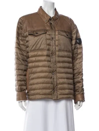 Pre-owned Rudsak Nylon Down Jacket In Brown