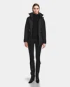 Rudsak Mirry Ff Women's Velvet Corduroy Down Puffer In Black