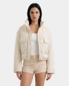Rudsak Rome Mixed Media Down Jacket In White