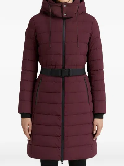 Rudsak Samira Belted Puffer Coat In Red