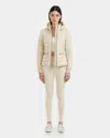 Rudsak Scarlett Women's Quilted Light Down Jacket With Removable Belt In White