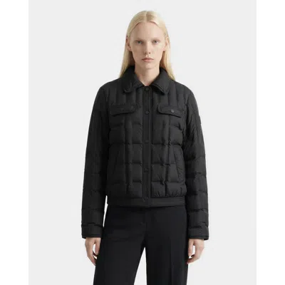 Rudsak Seoul Quilted Down Shirt Jacket In Black