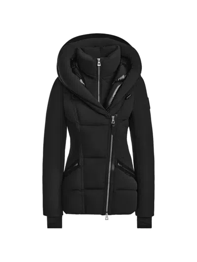 Rudsak Shali Hooded Puffer Jacket In Black