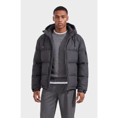 Rudsak Sterling W Down Puffer In Heather Charcoal